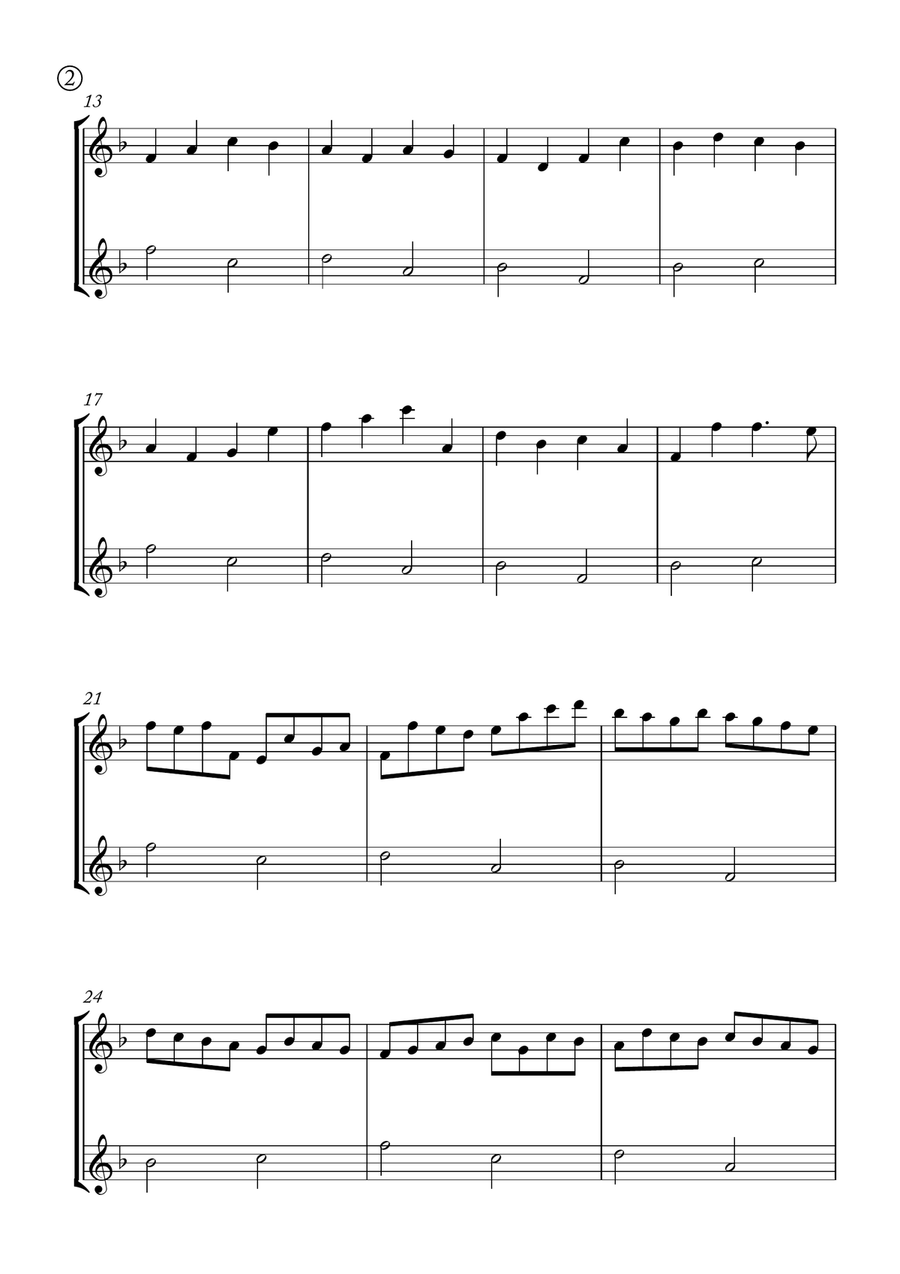 Canon in D Woodwind Duet scores gallery preview page 2