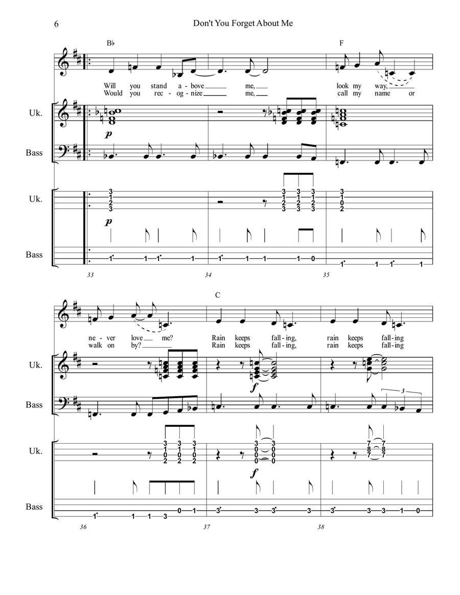 Don't You (forget About Me) Small Ensemble scores gallery preview page 6