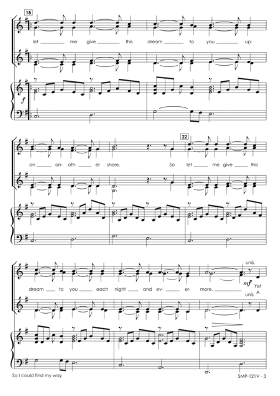 So I Could Find My Way SSAA scores gallery preview page 5