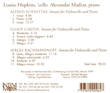 Sonatas for Cello and Piano