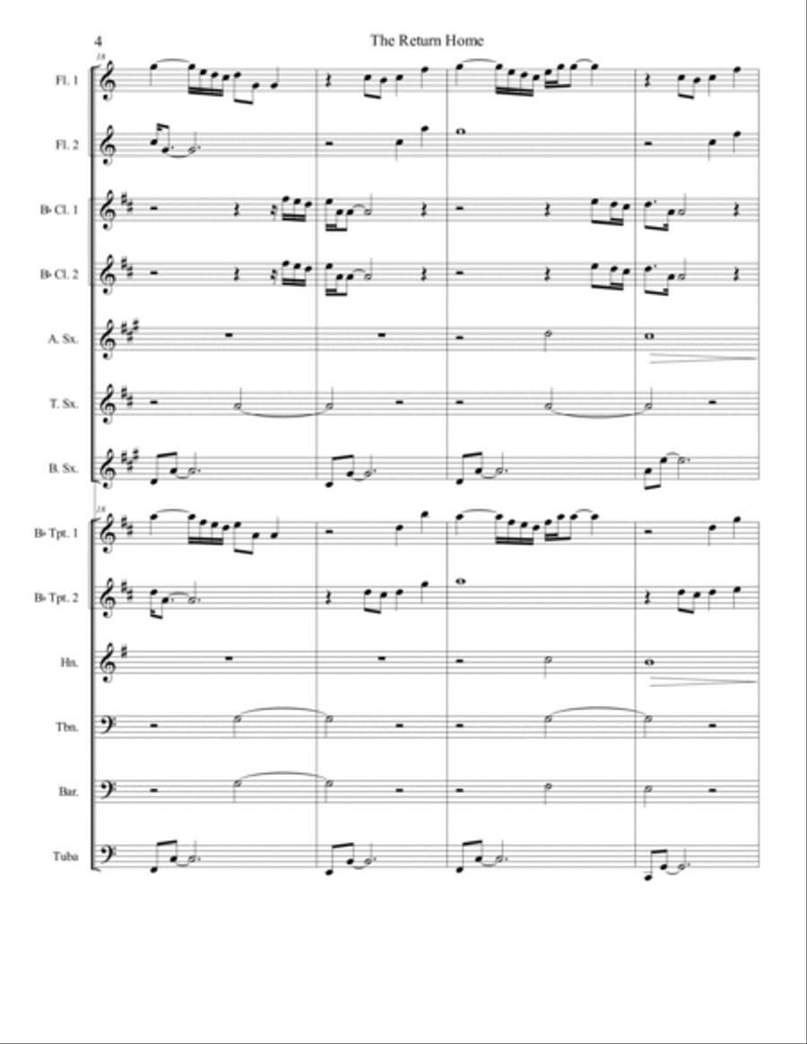 The Return Home The Return Home Concert Band scores gallery preview page 4