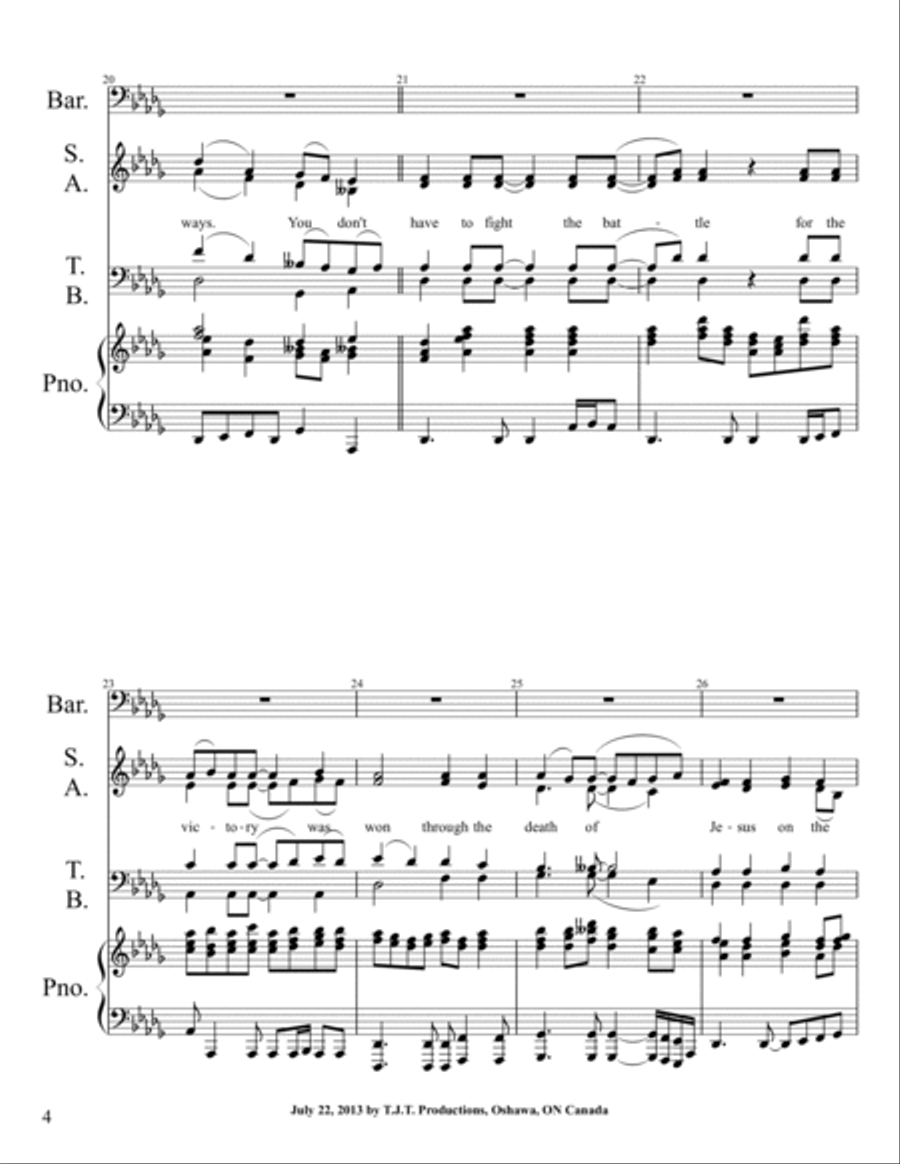 Keep Your Faith in Him Keep Your Faith in Him 4-Part scores gallery preview page 4