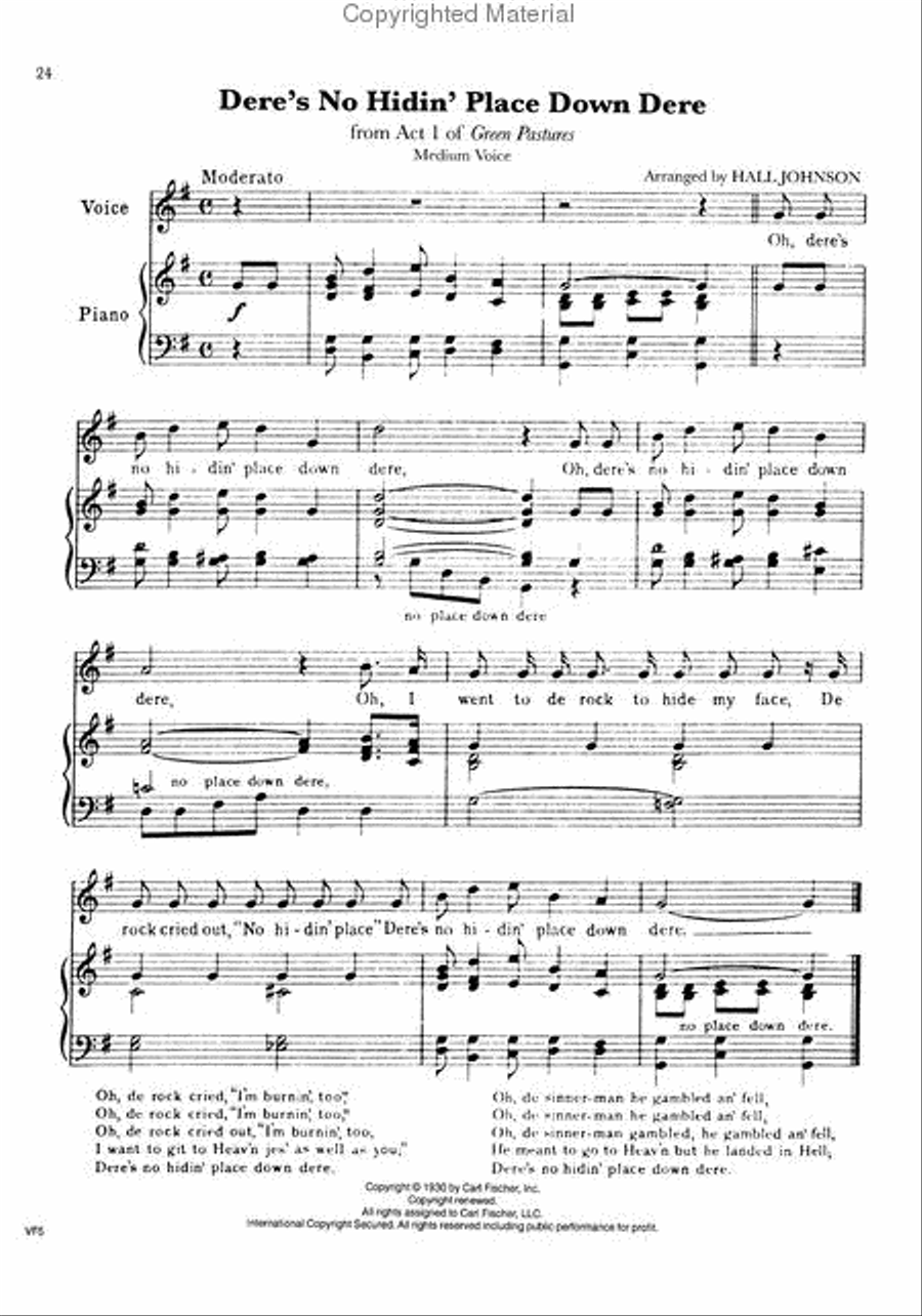 The Hall Johnson Collection Voice scores gallery preview page 4