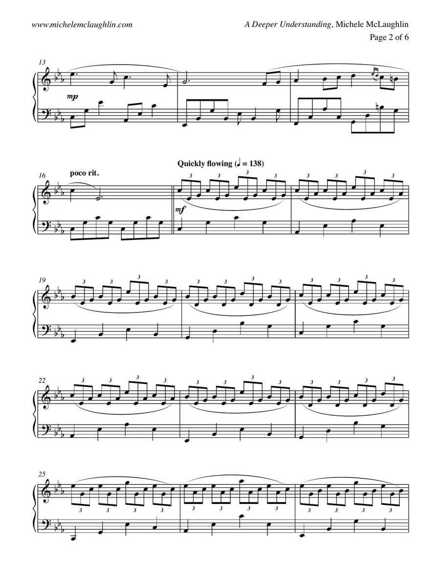 A Deeper Understanding Piano Solo scores gallery preview page 2