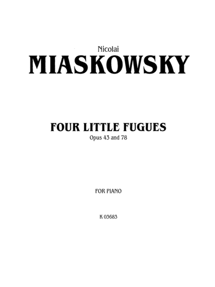 Four Little Fugues, Op. 43, 78