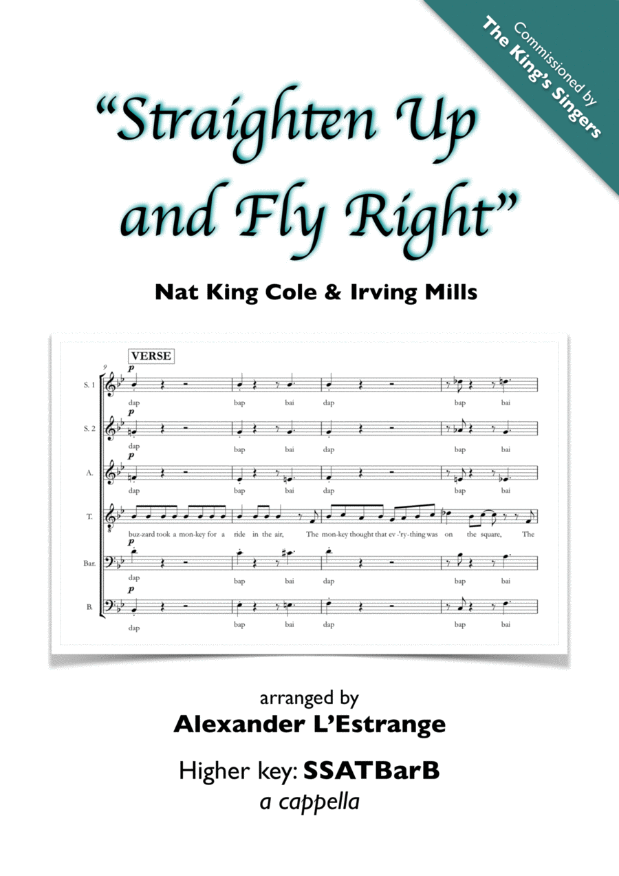 Straighten Up And Fly Right A Cappella scores gallery preview page 1