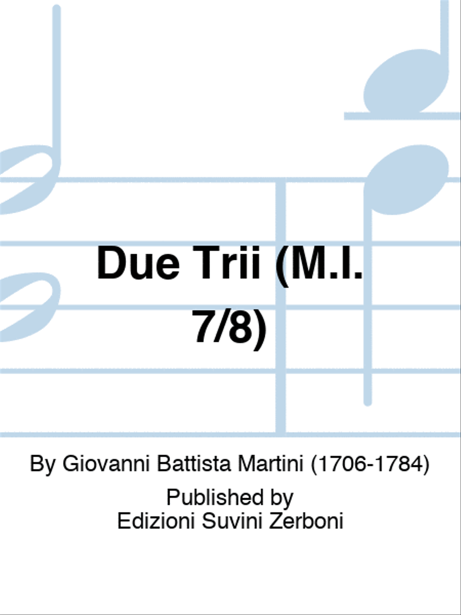 Due Trii (M.I. 7/8) Violin scores gallery preview page 1