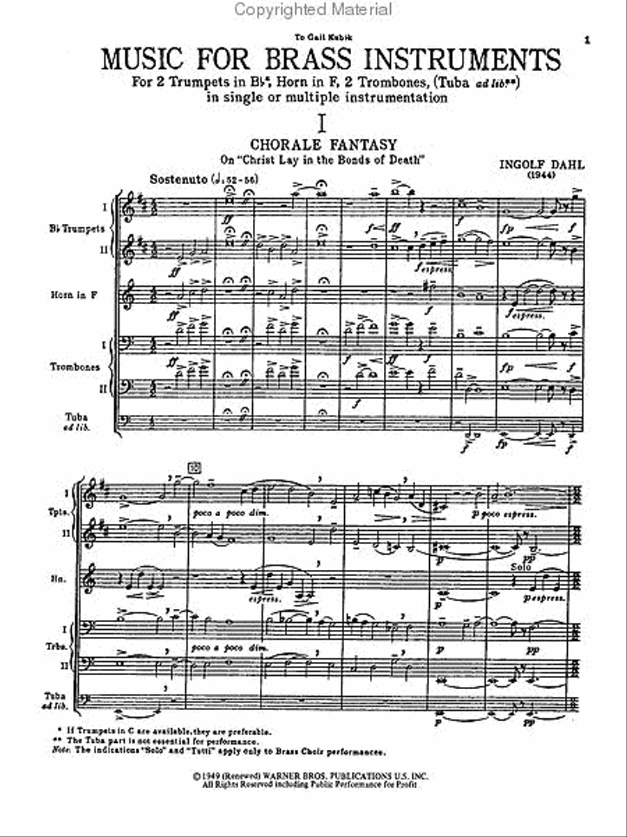Music for Brass Instruments Brass Ensemble scores gallery preview page 2