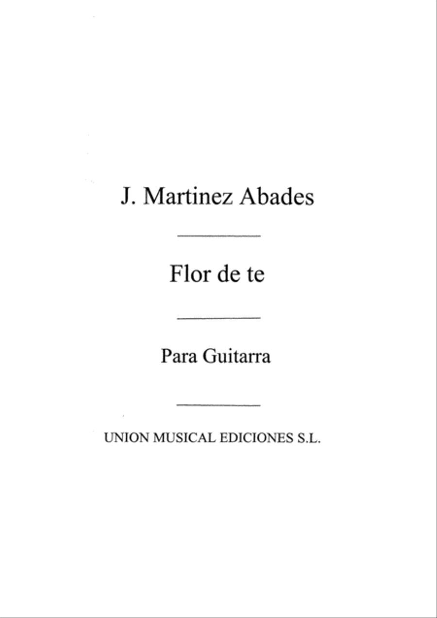 Flor De Te Guitar scores gallery preview page 1