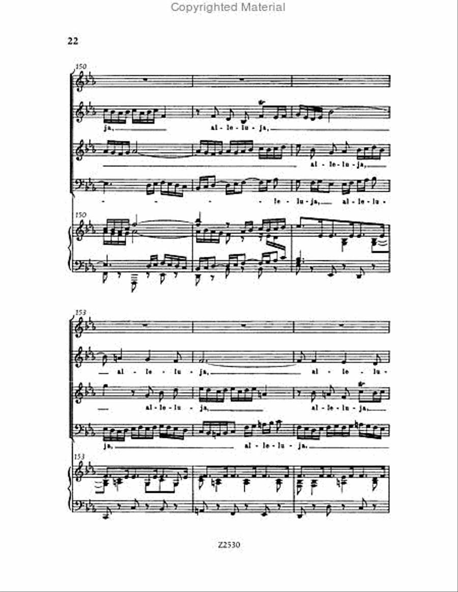 Wachet auf, ruft uns die Stimme, BWV 140 Choir scores gallery preview page 22
