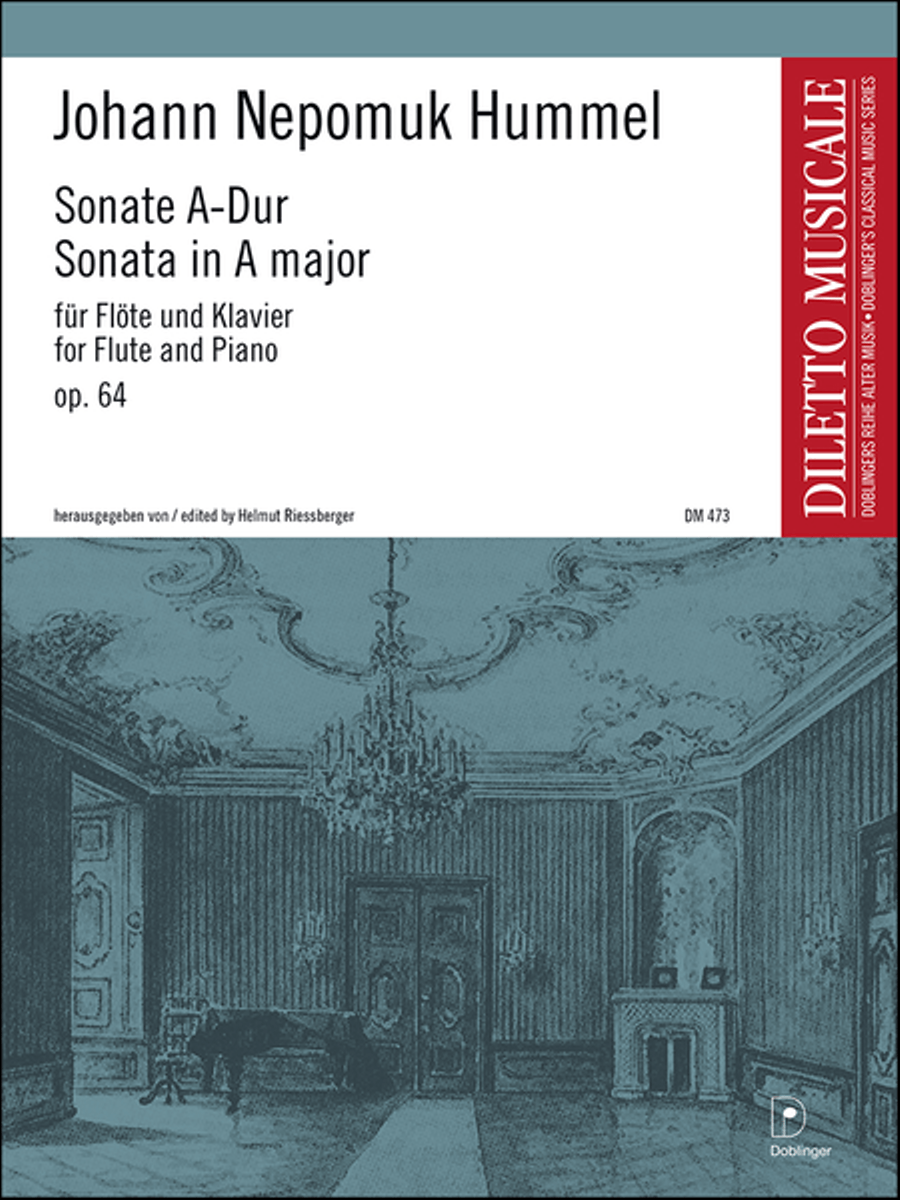 Sonate A-Dur op. 64 Flute Solo scores gallery preview page 1