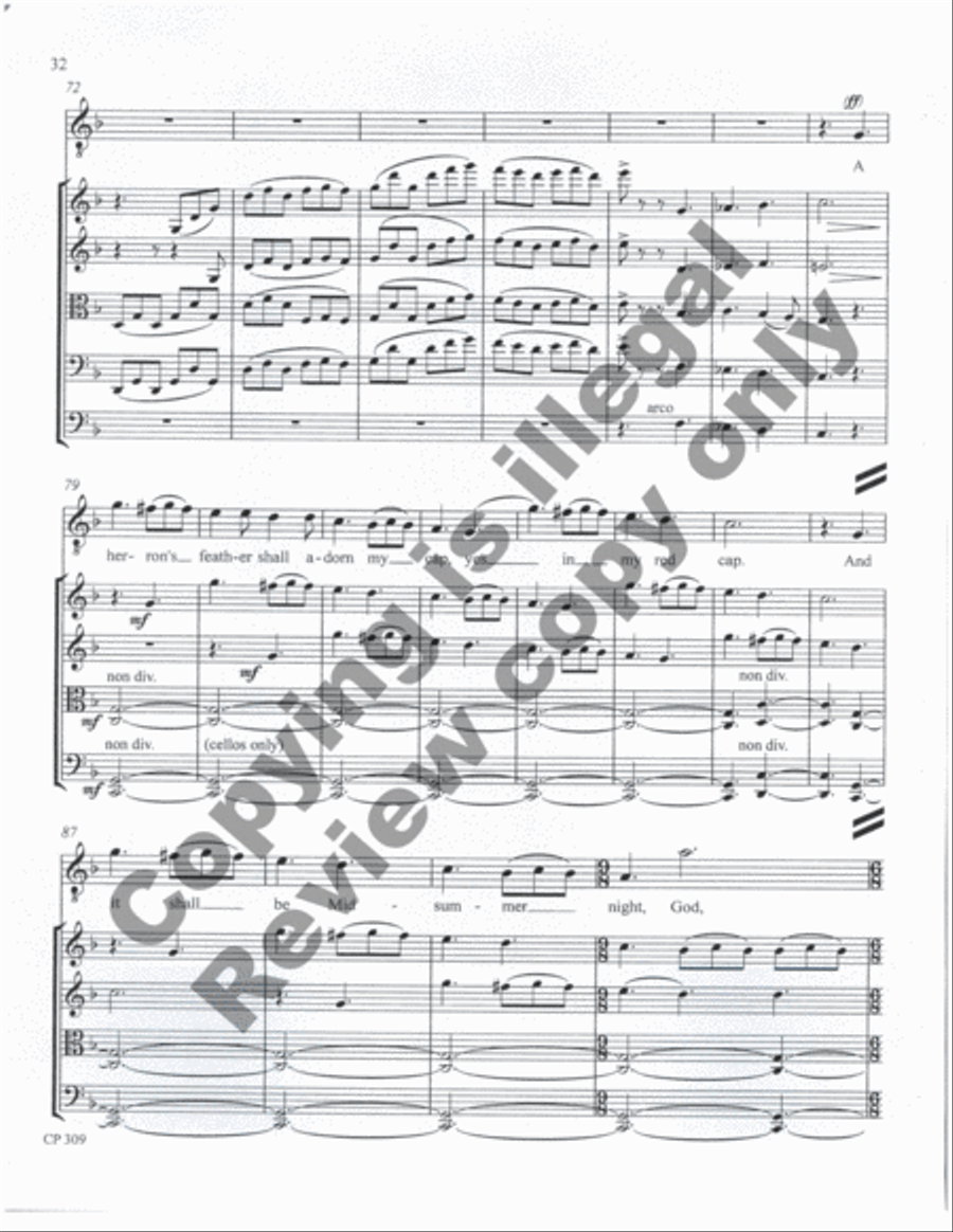 Songs of Laughter, Love, & Tears (Full Score & Parts) String Orchestra scores gallery preview page 70