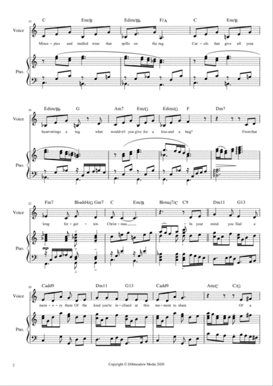 A Long Forgotten Christmas Voice scores gallery preview page 2