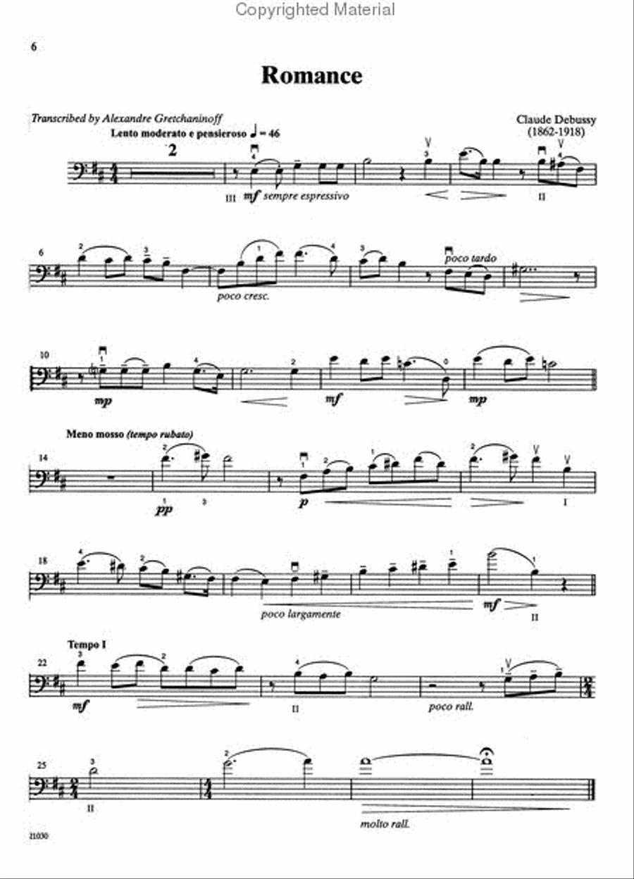 Solos for Young Cellists Cello Part and Piano Acc., Volume 3 Piano Accompaniment scores gallery preview page 8