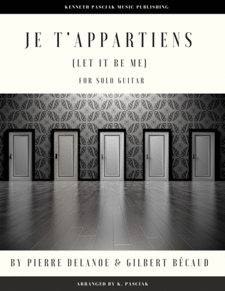 Book cover for Let It Be Me (je T'appartiens)