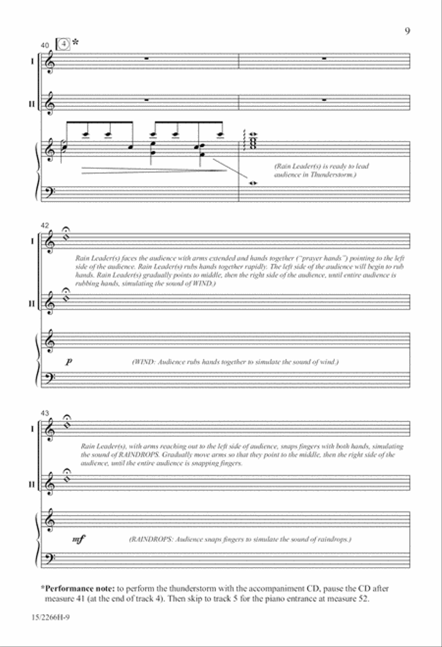 Listen to the Rain Listen to the Rain Unison Choir scores gallery preview page 9