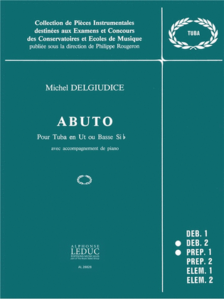 Book cover for Abuto (tuba & Piano)