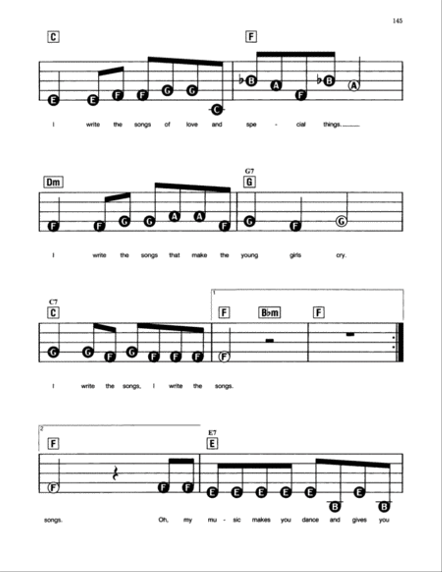 I Write The Songs Electronic Keyboard scores gallery preview page 2