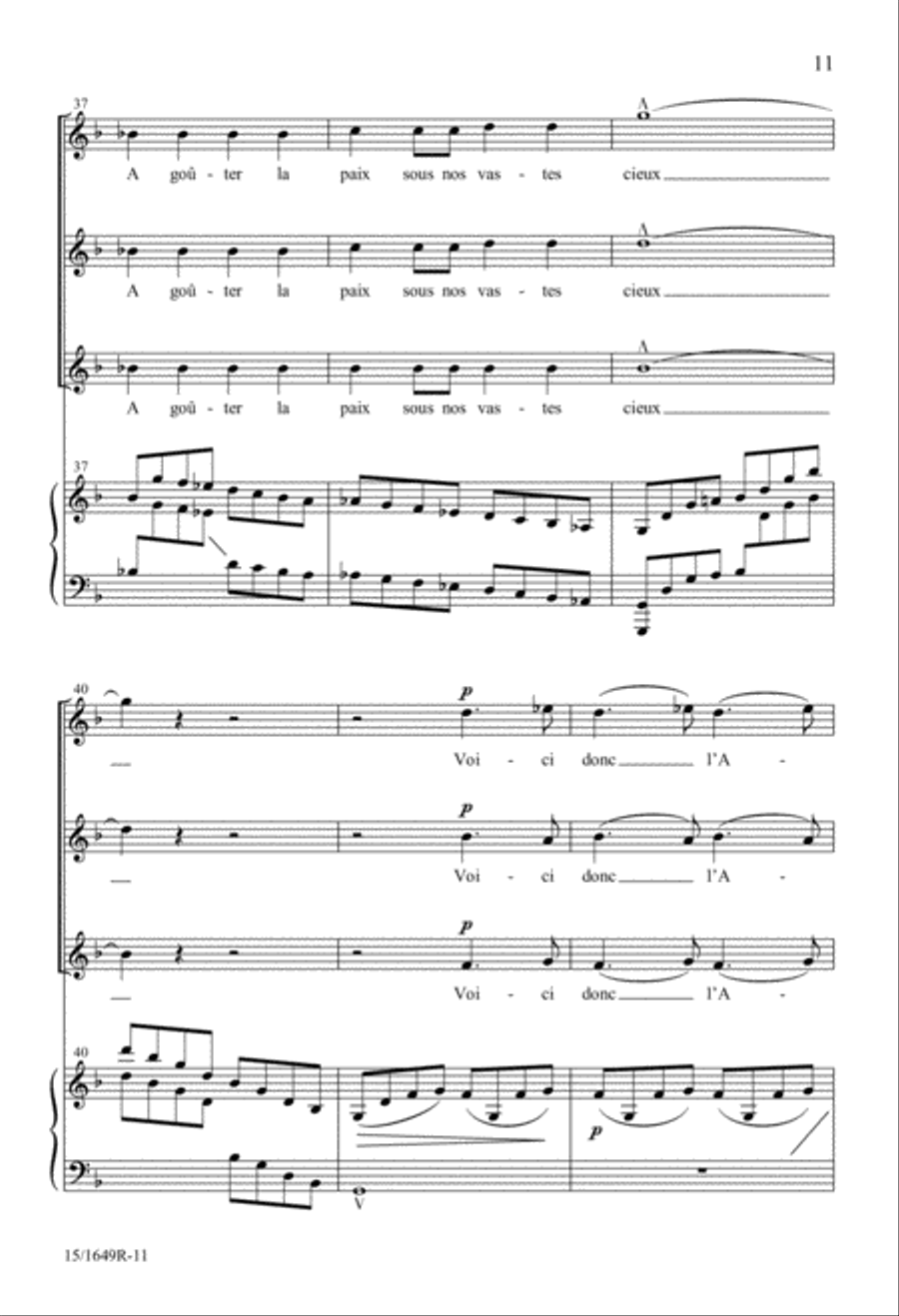 Salut au Chevalier Printemps SSA scores gallery preview page 11