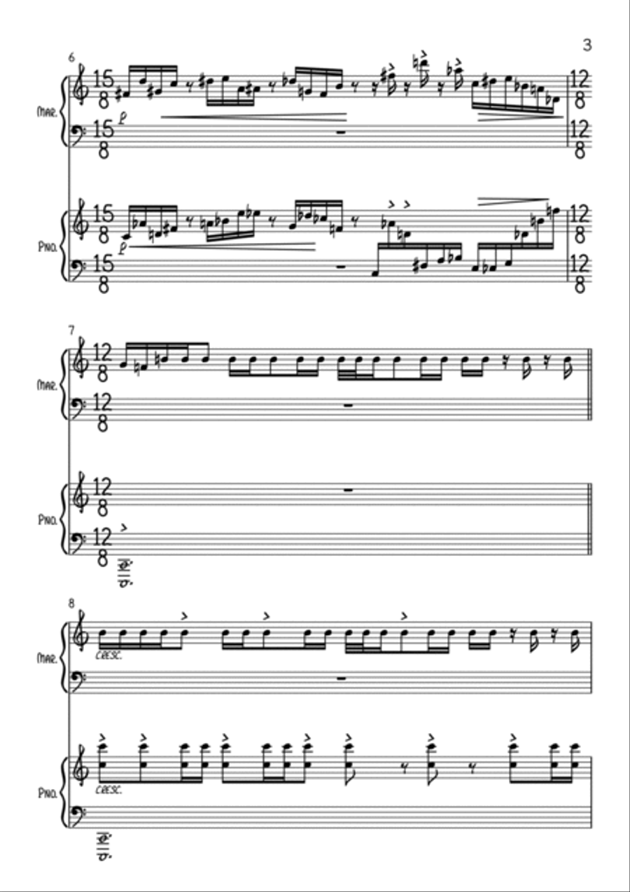 Falsa Evolução Piano scores gallery preview page 3