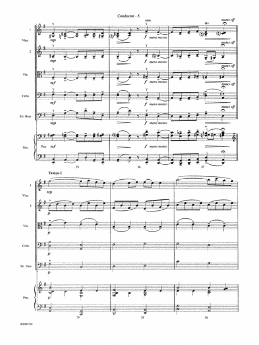 Pavane: Score String Orchestra scores gallery preview page 6
