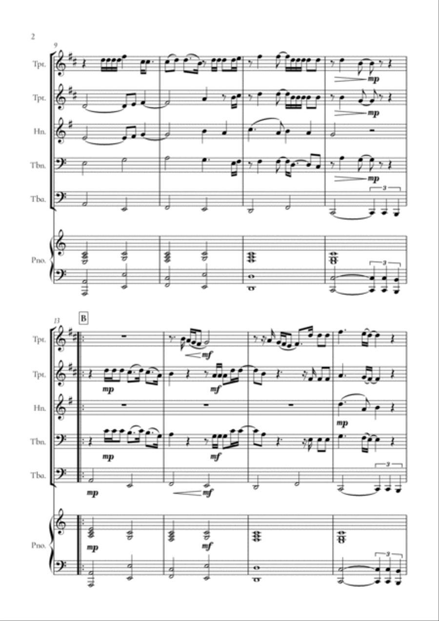 When We Were Young Horn scores gallery preview page 2