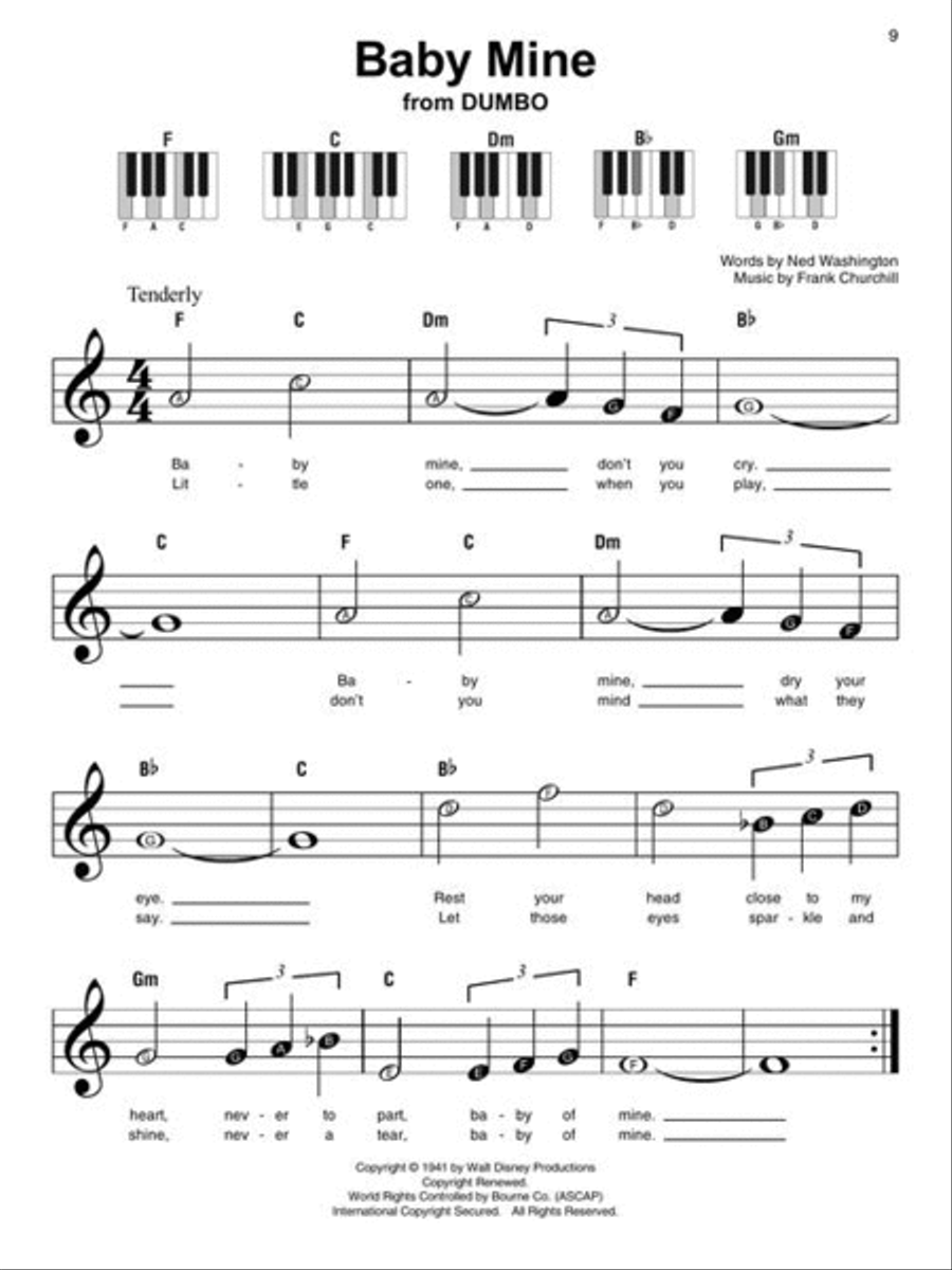 Disney – Super Easy Songbook Easy Piano scores gallery preview page 9