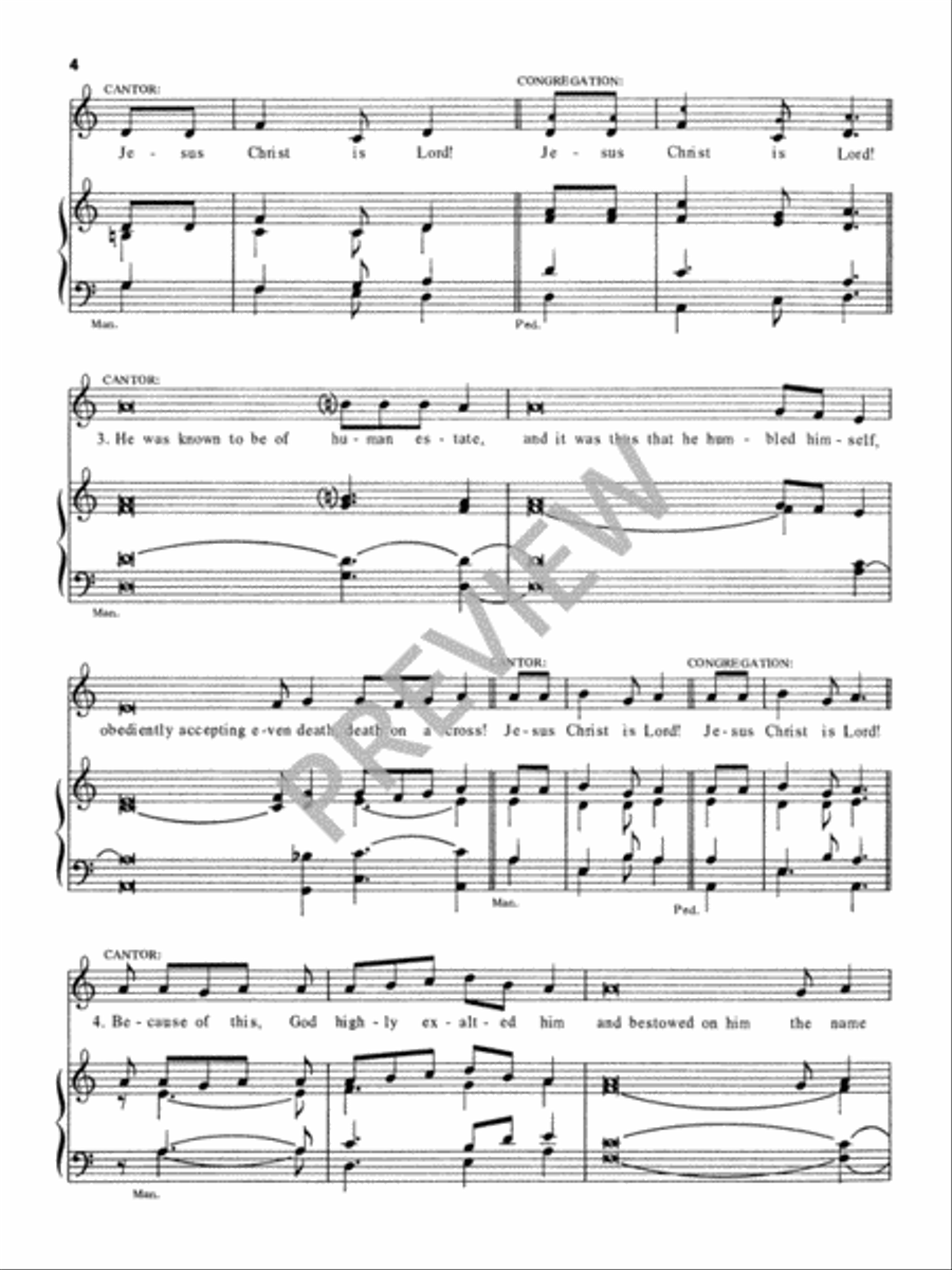 Jesus Christ Is Lord Choir scores gallery preview page 5