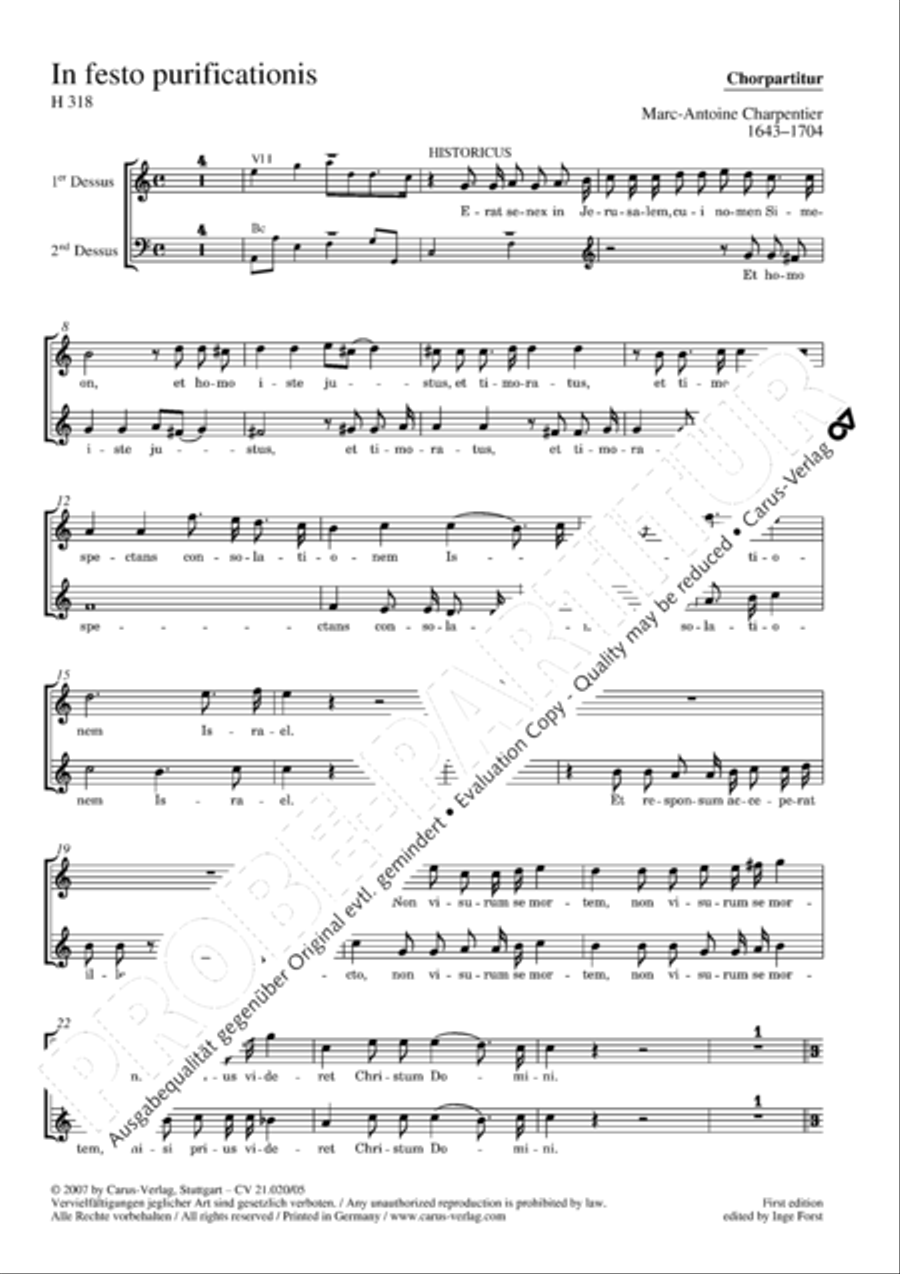 In festo purificationis In festo purificationis Choir scores gallery preview page 2