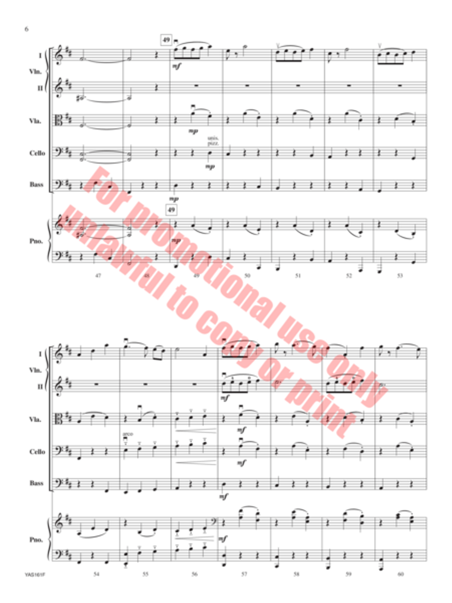 Autumn Waltz String Orchestra scores gallery preview page 7