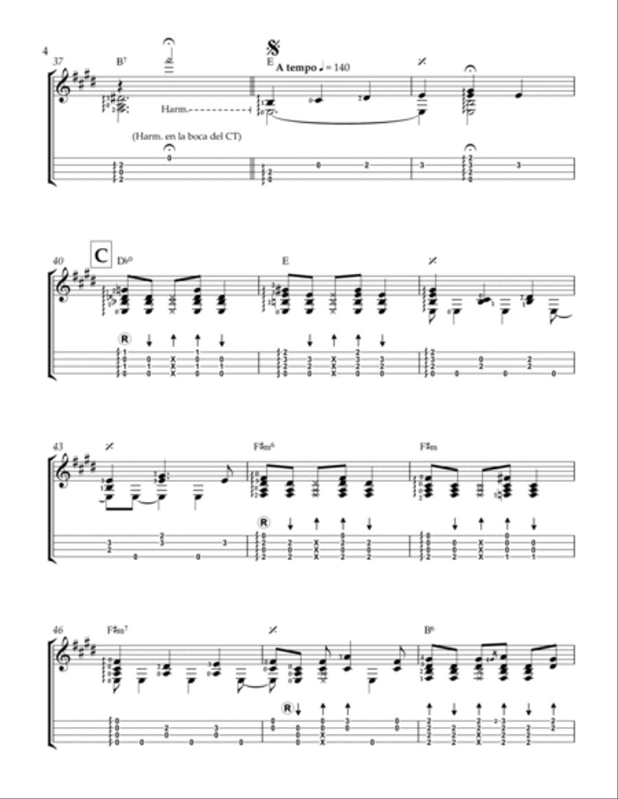 Sombra en los medanos Ukulele scores gallery preview page 4