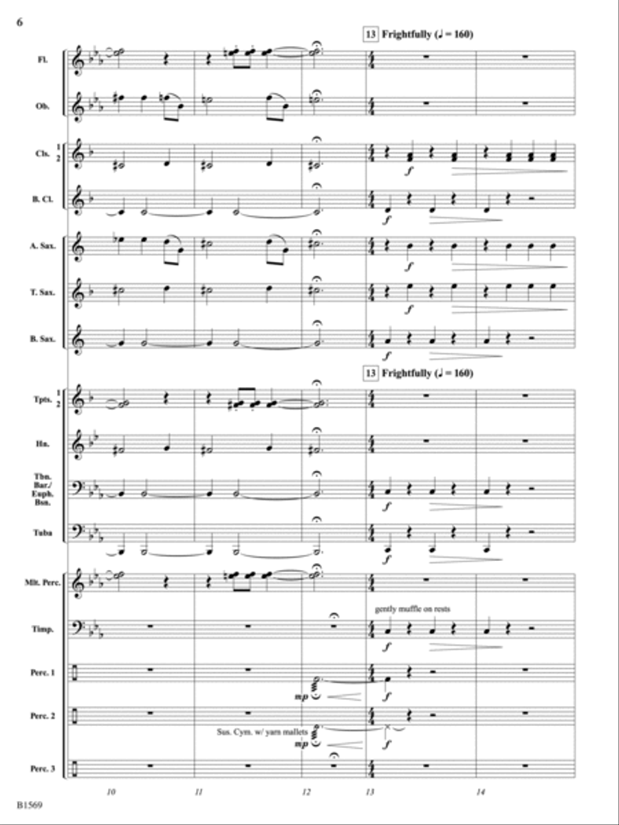 Ghost Lights: Score Concert Band scores gallery preview page 6