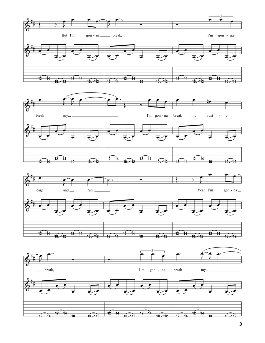 Rusty Cage Rusty Cage Acoustic Guitar scores gallery preview page 3