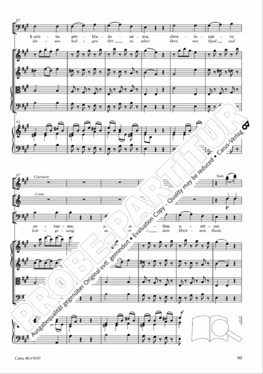 Missa pastoralis bohemica 4-Part scores gallery preview page 112