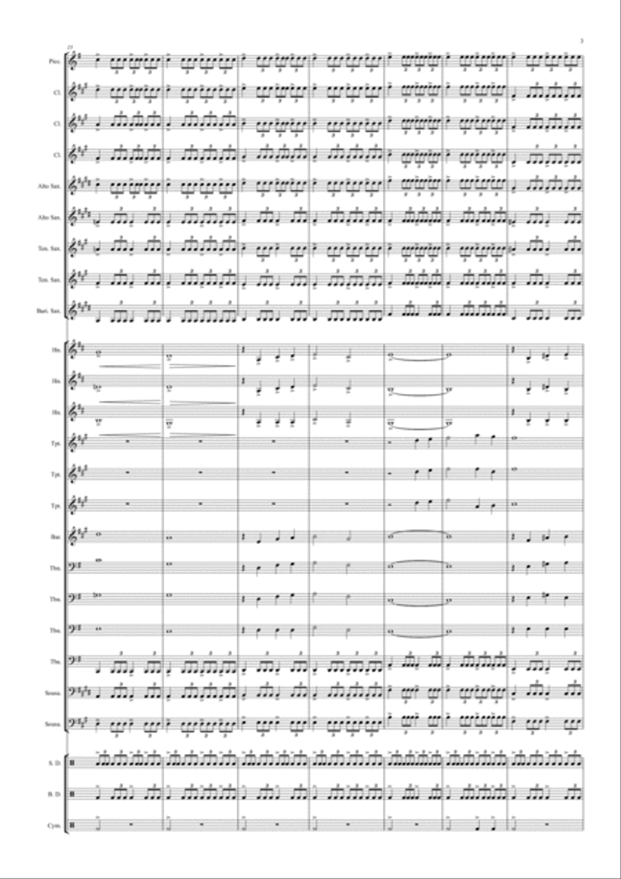 Teenage Mutant Ninja Turtles Marching Band scores gallery preview page 3