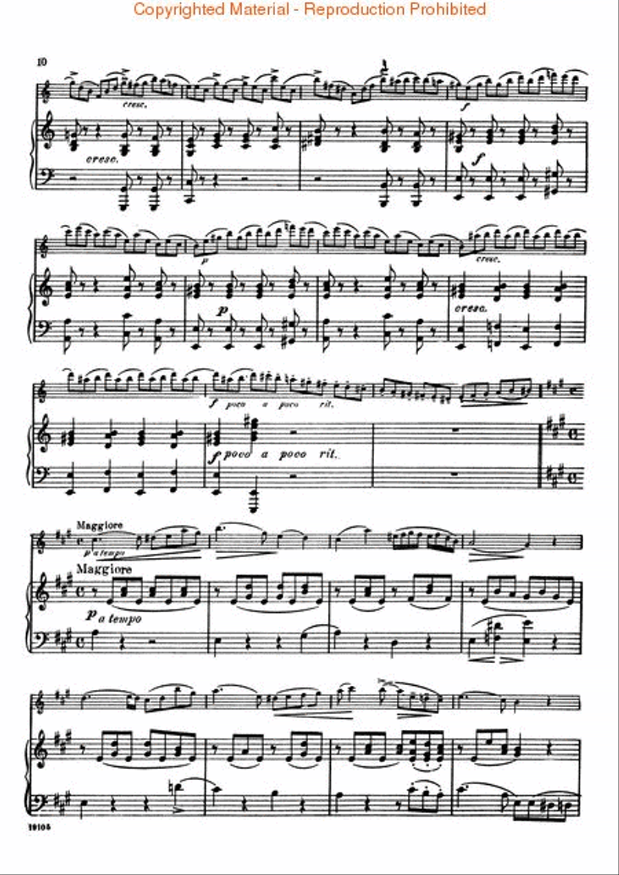 Concerto No. 1 in A Minor Violin Solo scores gallery preview page 3