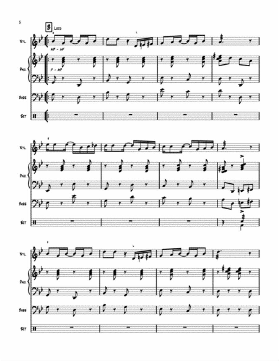 The Weekender Rag - Xylophone Solo Percussion scores gallery preview page 6