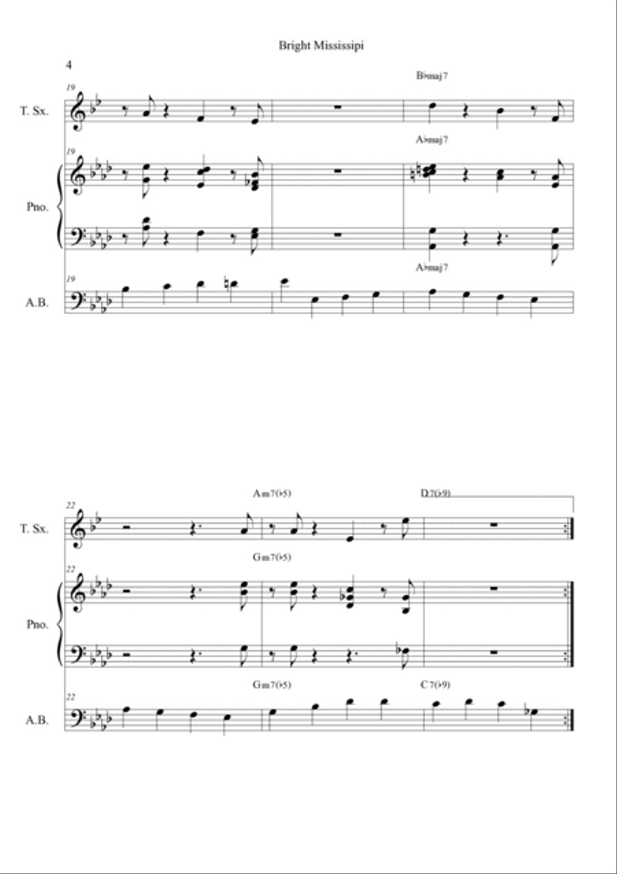 Bright Mississippi Bright Mississippi Jazz Ensemble scores gallery preview page 4