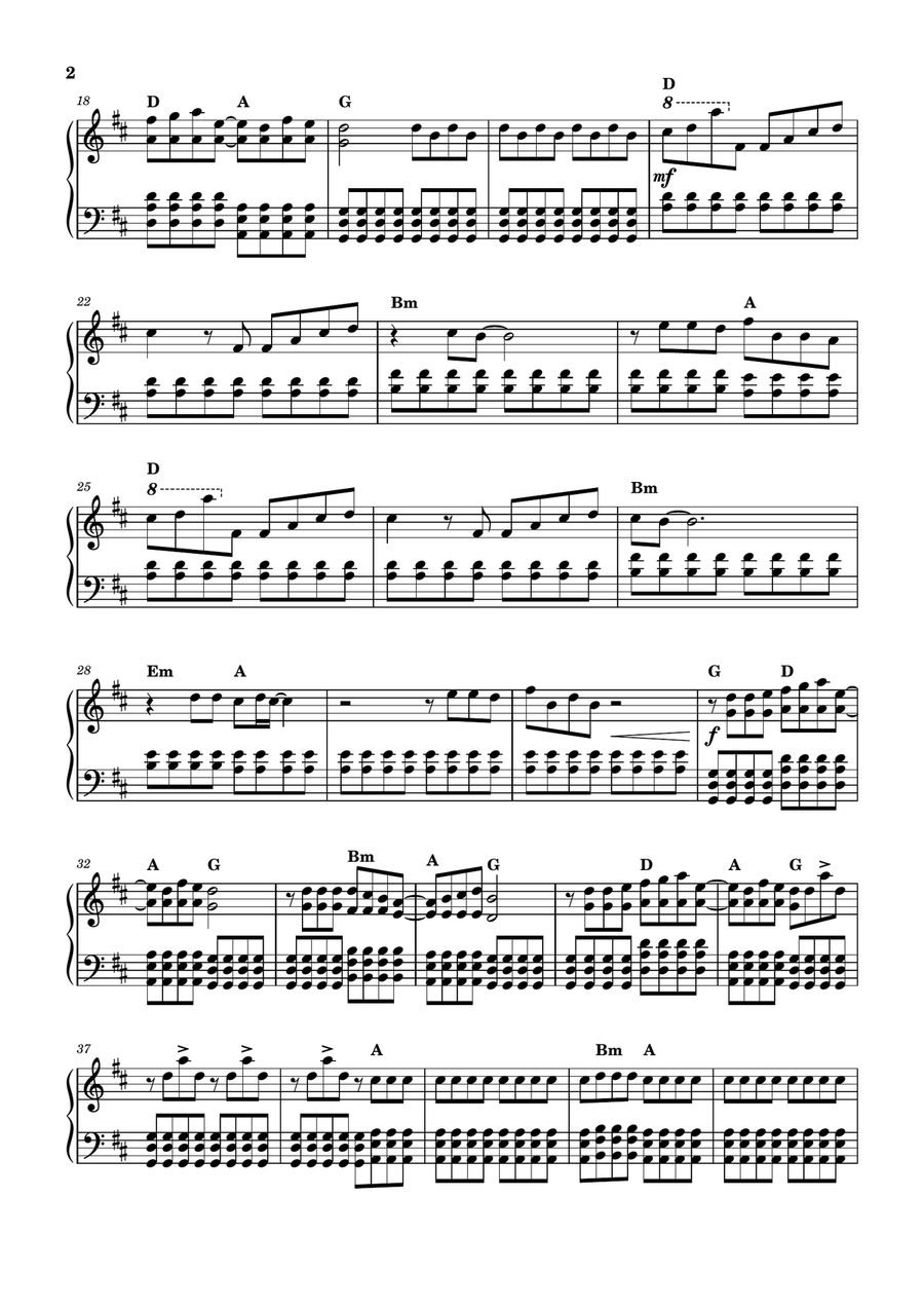 End Of Beginning Piano Solo scores gallery preview page 2