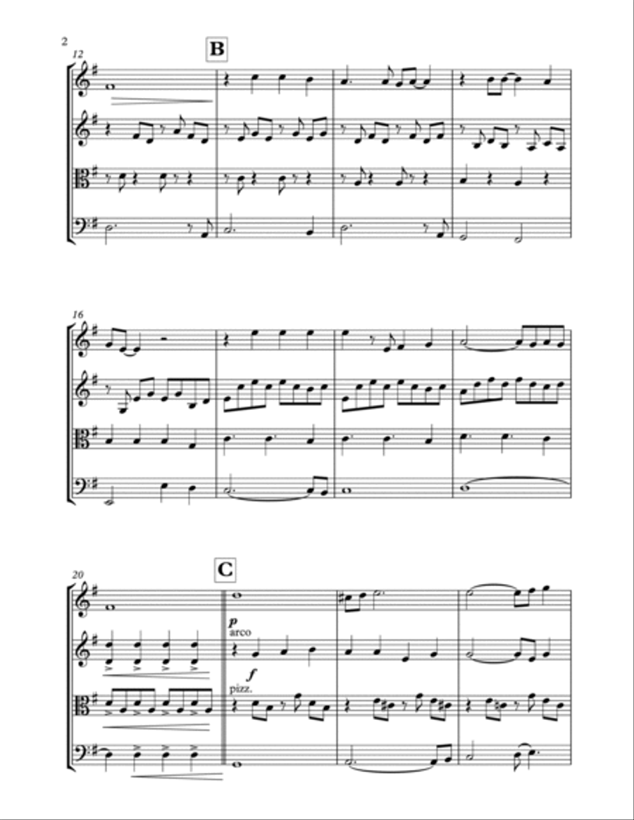As Tears Go By String Quartet scores gallery preview page 4