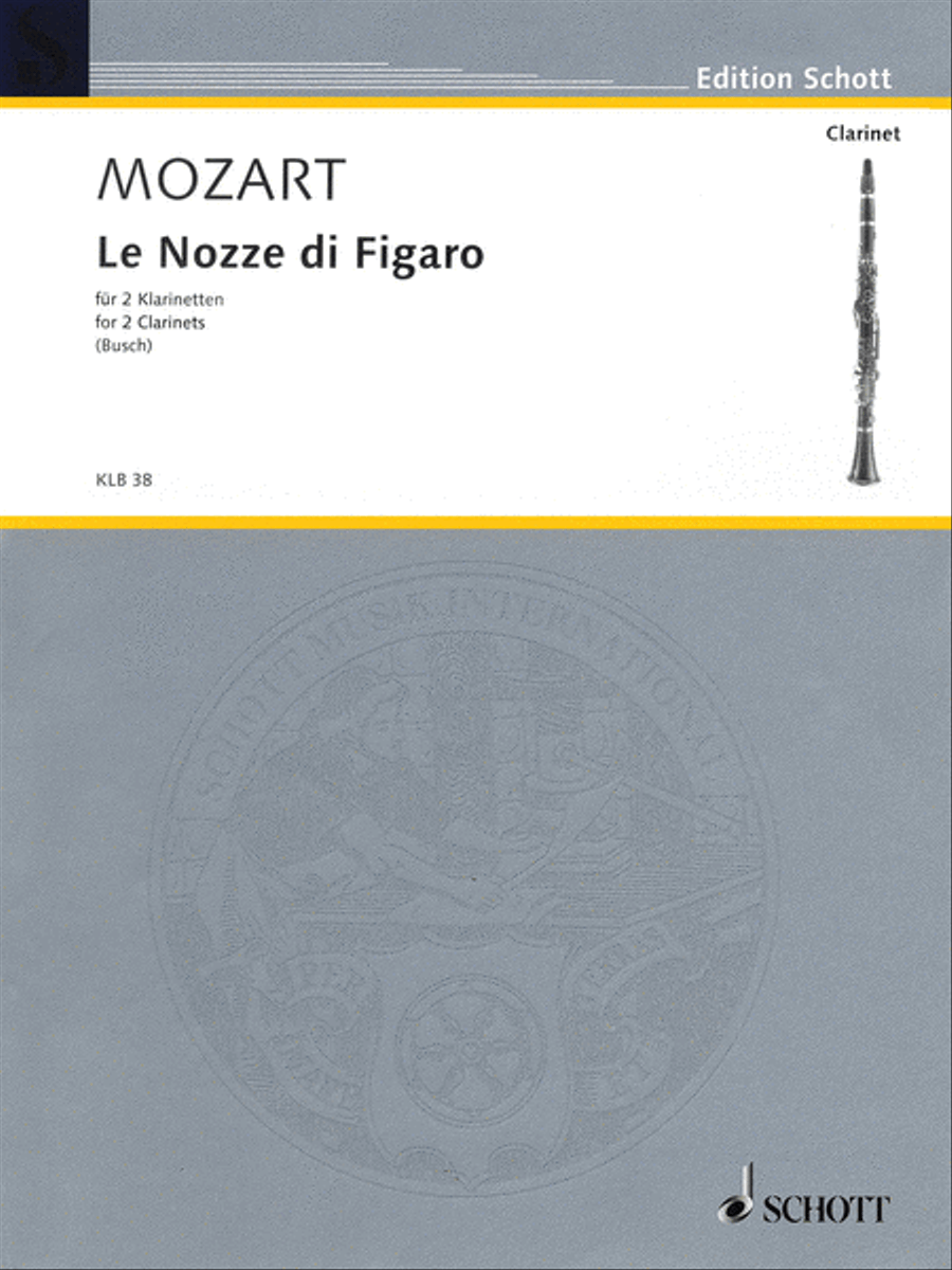 Le Nozze di Figaro Le Nozze di Figaro Clarinet Duet scores gallery preview page 1