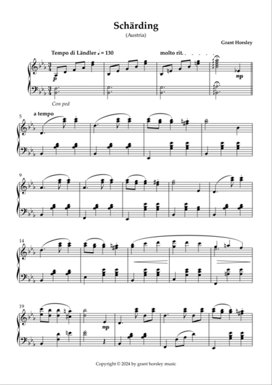 Going Places. (Part 1). 4 descriptive miniatures for Solo Piano. Piano Solo scores gallery preview page 5