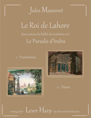 Book cover for Le Roi de Lahore: Pantomime et Danse - for Lever Harp