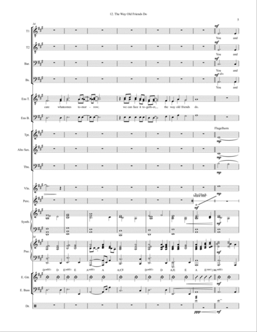 The Way Old Friends Do Large Ensemble scores gallery preview page 5