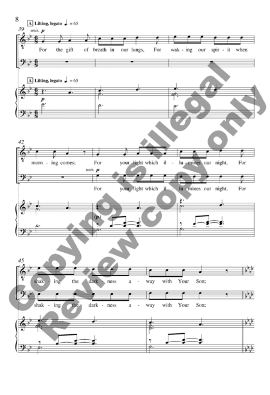 Exsultate! Jubilate! TTBB scores gallery preview page 8