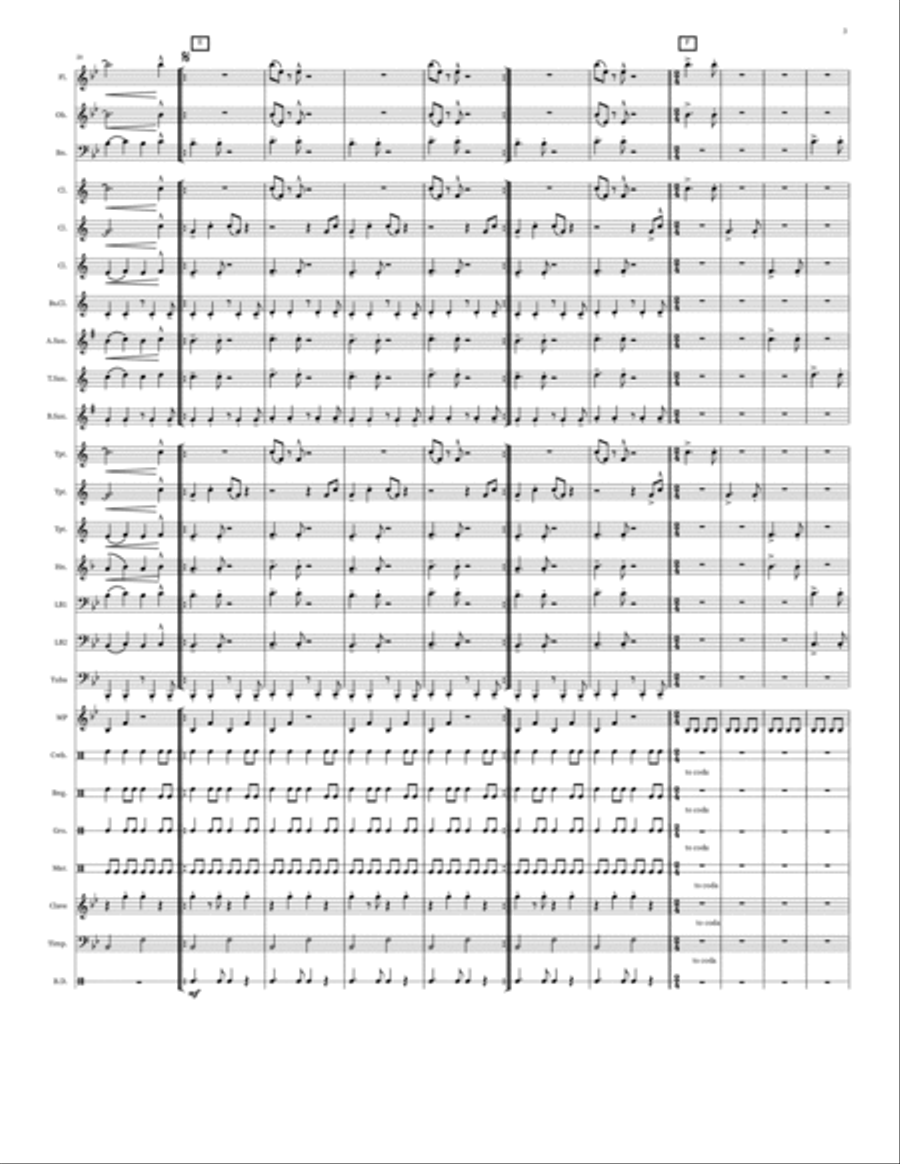 Dos Por Cinco Concert Band scores gallery preview page 6