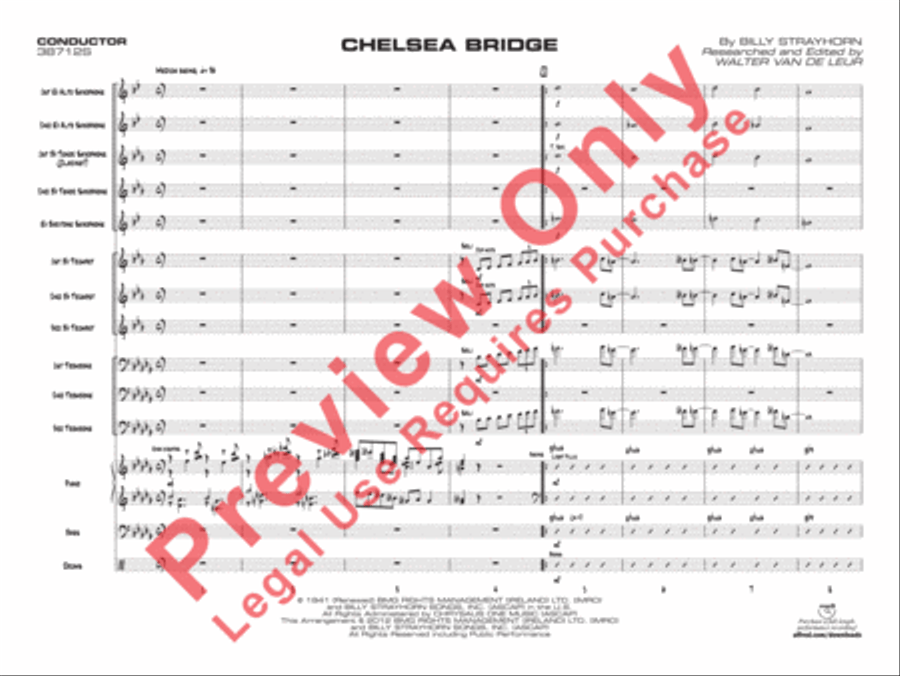 Chelsea Bridge Chelsea Bridge Jazz Ensemble scores gallery preview page 4