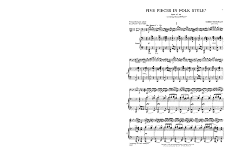 Five Pieces In Folk Style, Opus 102 Bis (Solo Tuning)