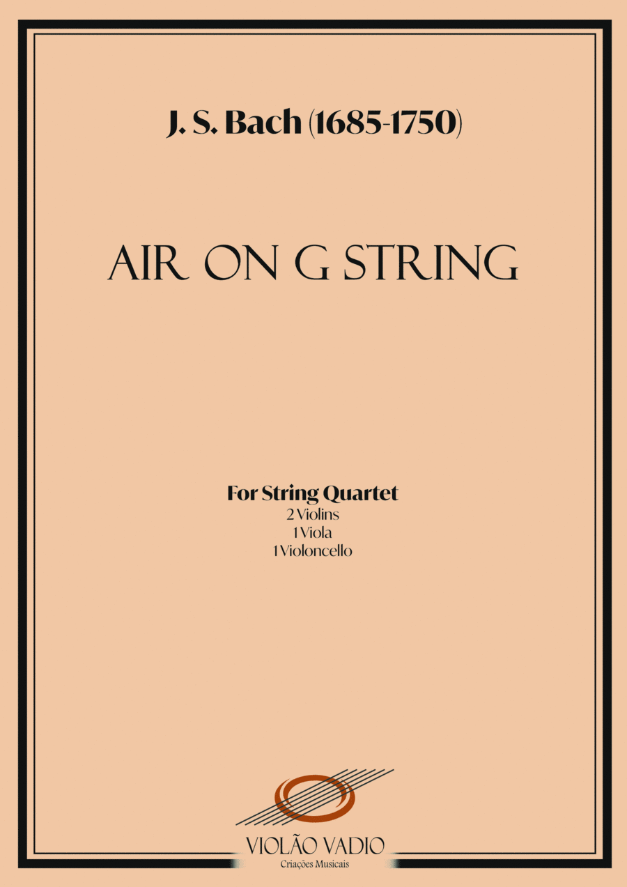 Air On The G String - BWV 1068 String Quartet scores gallery preview page 1