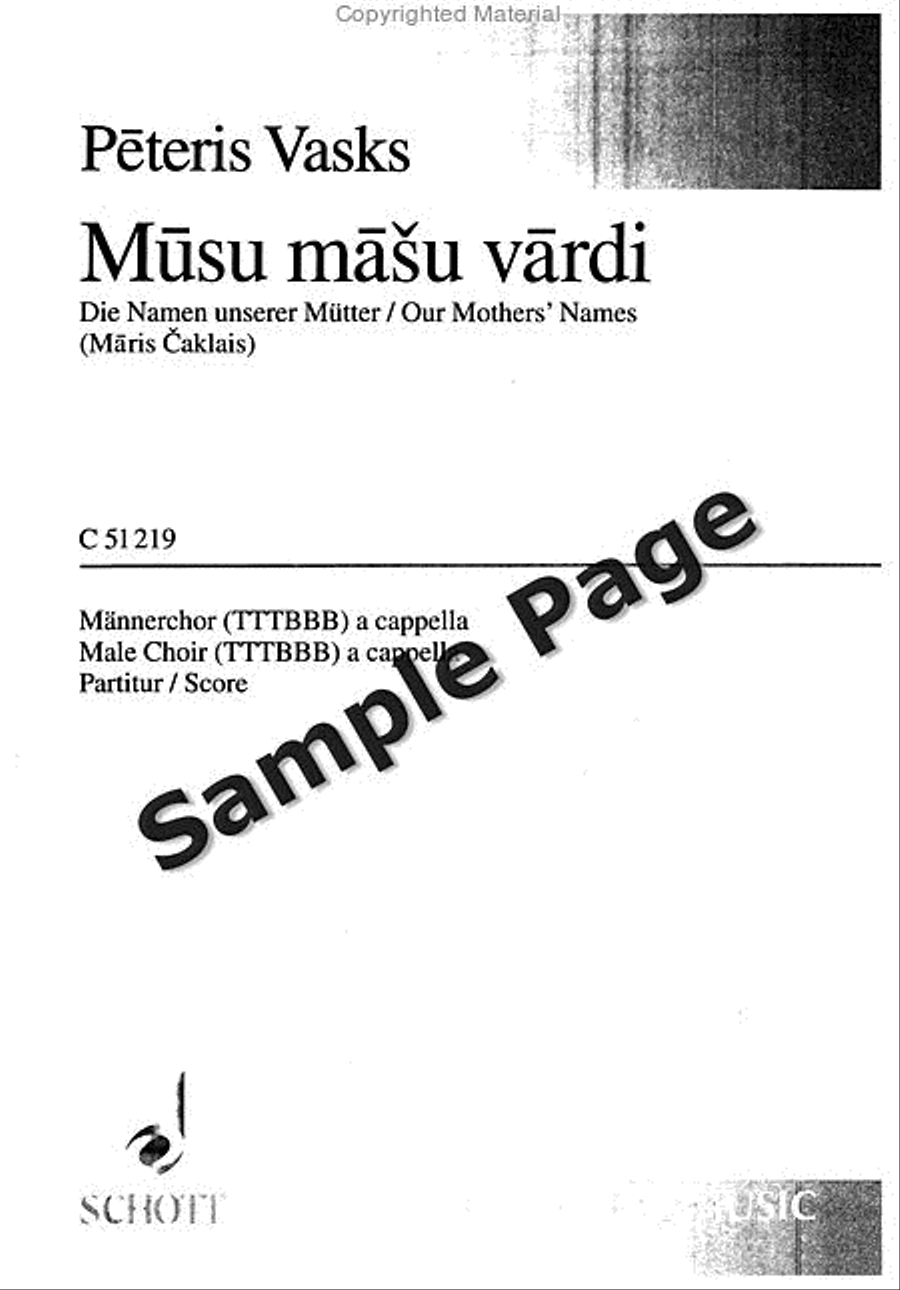 Musu Masu Vardi (Our Mother's Name) TB scores gallery preview page 2